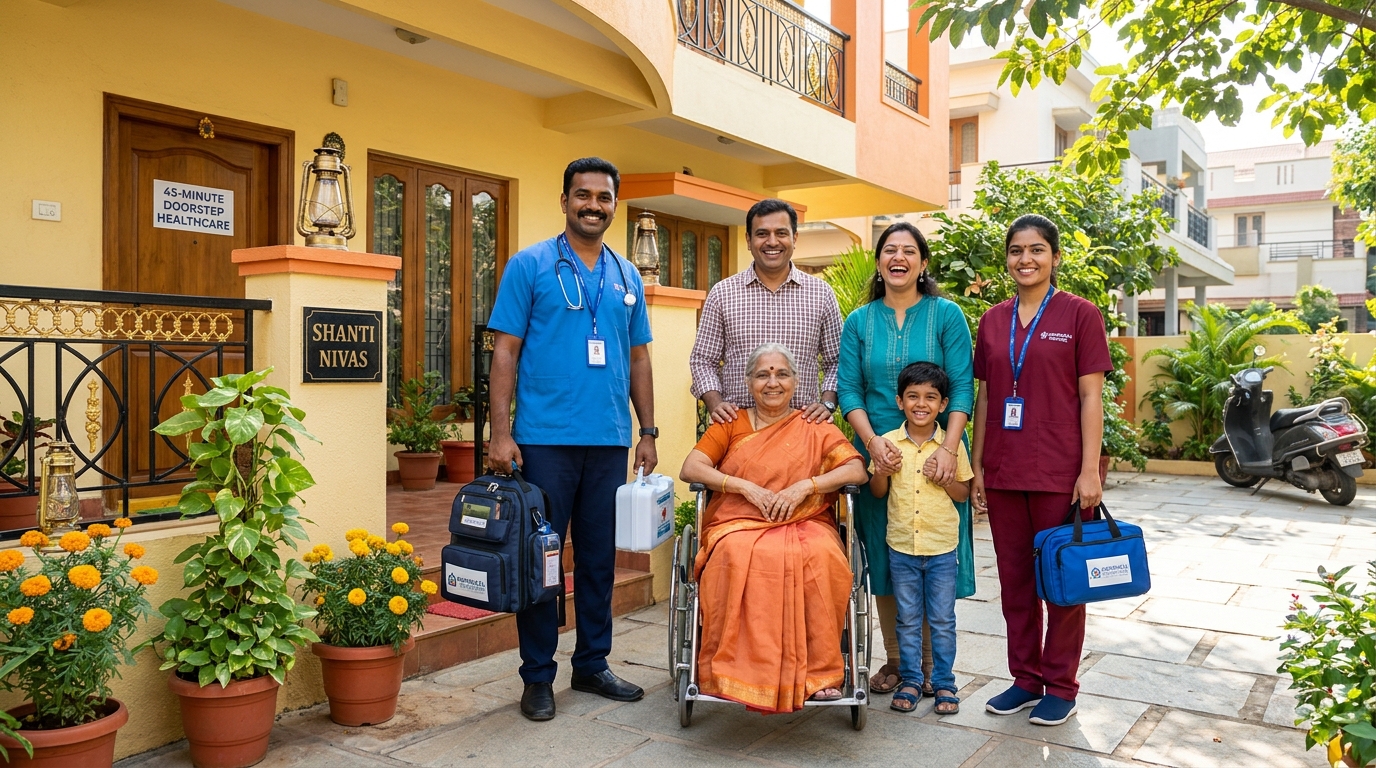 Our Aim & Vision - 45-Minute rapid doorstep healthcare dispatch across Bengaluru