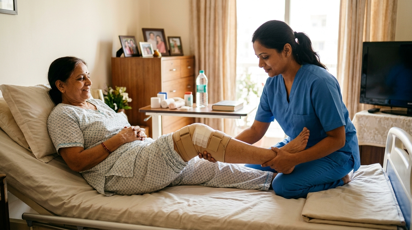 Total Knee & Hip Replacement Physiotherapy at Home