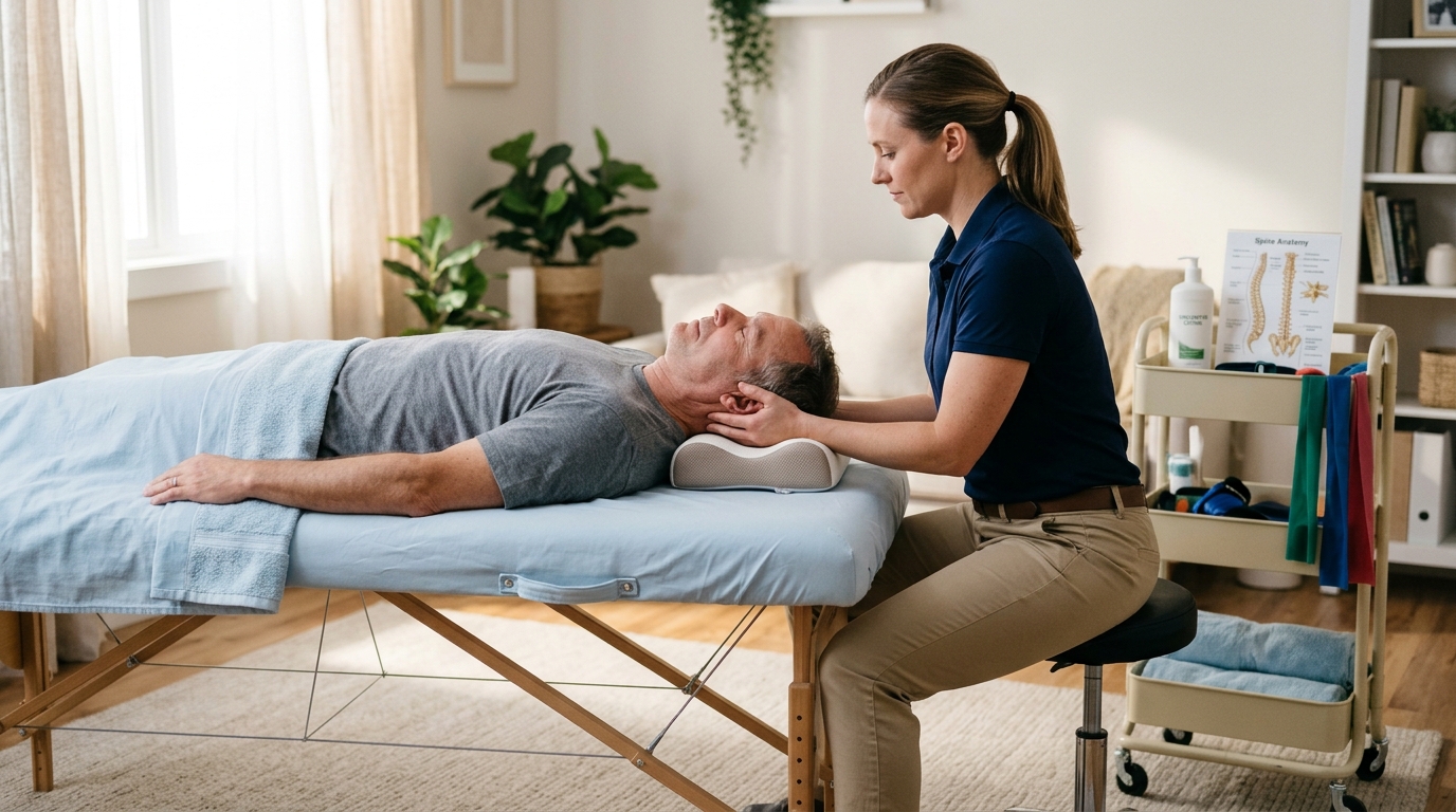 Cervical Spondylosis and Sciatica Physiotherapy at Home