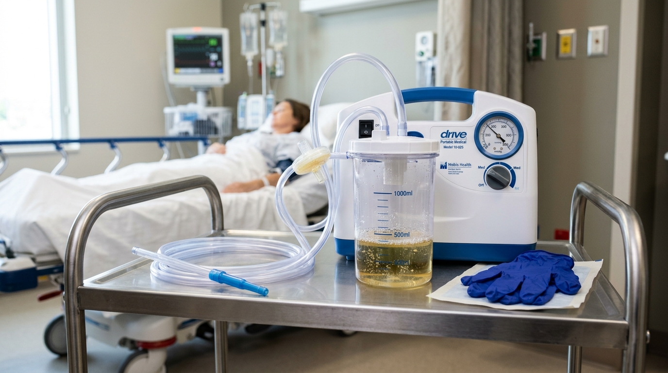Medical Suction Machine Operation for Tracheostomy Patients